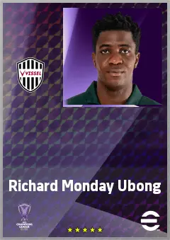 Richard Monday Ubong eFootball 2026 player card, 62 OVR GK