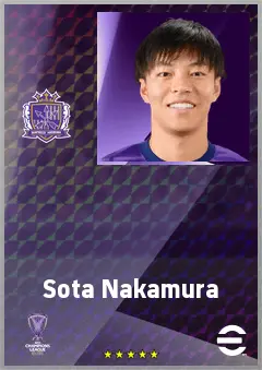 Nakamura Sota eFootball 2026 player card, 70 OVR SS