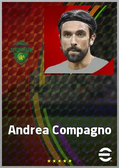 Andrea Compagno eFootball 2026 player card, 72 OVR CF