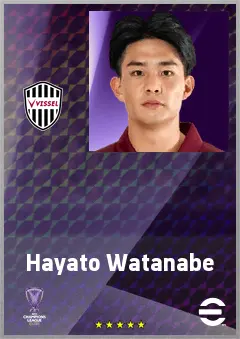 Watanabe Hayato eFootball 2026 player card, 60 OVR CF