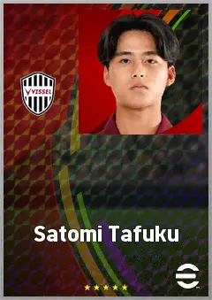Satomi Tafuku eFootball 2026 player card, 59 OVR AMF
