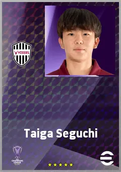 Seguchi Taiga eFootball 2026 player card, 59 OVR LMF