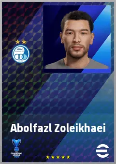 Abolfazl Zoleikhaei eFootball 2026 player card, 61 OVR LB