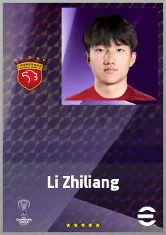 Li Zhiliang eFootball 2026 player card, 63 OVR GK