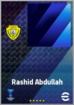 Rashid Abdullah eFootball 2026 player card, 61 OVR CMF