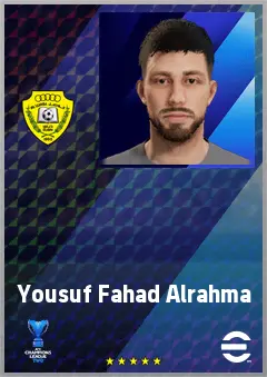 Yousuf Fahad Alrahma eFootball 2026 player card, 61 OVR GK
