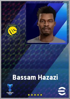 Bassam Hazazi eFootball 2026 player card, 63 OVR DMF