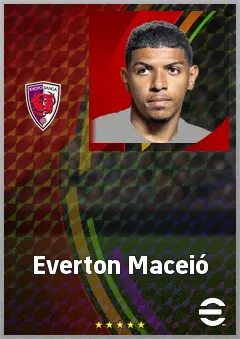 Everton Maceió eFootball 2026 player card, 69 OVR LWF