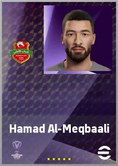 Hamad Al-Meqbaali eFootball 2026 player card, 67 OVR GK
