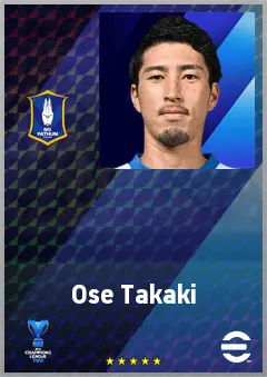 Ose Takaki eFootball 2026 player card, 63 OVR CB