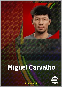 Miguel Carvalho eFootball 2026 player card, 67 OVR AMF