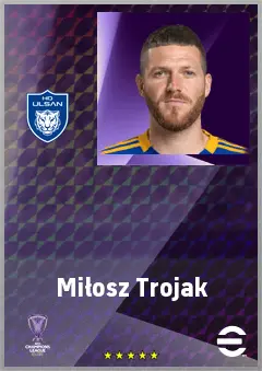 Miłosz Trojak eFootball 2026 player card, 68 OVR CB
