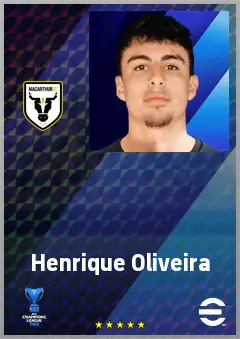 Henrique Oliveira eFootball 2026 player card, 59 OVR RWF
