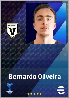 Bernardo Oliveira eFootball 2026 player card, 67 OVR LWF