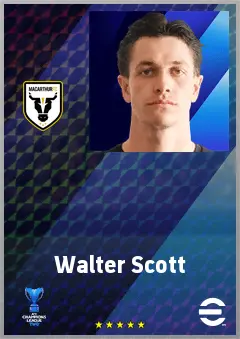 Walter Scott eFootball 2026 player card, 69 OVR LB