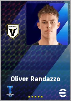 Oliver Randazzo eFootball 2026 player card, 64 OVR AMF