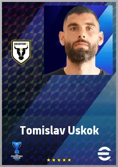 Tomislav Uskok eFootball 2026 player card, 71 OVR CB