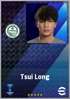Tsui Long eFootball 2026 player card, 62 OVR CMF