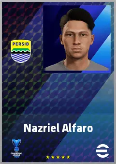 Nazriel Alfaro eFootball 2026 player card, 61 OVR CMF