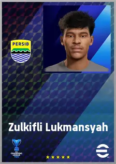Zulkifli Lukmansyah eFootball 2026 player card, 62 OVR RB