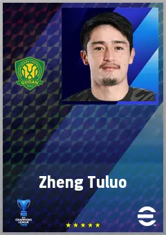 Zheng Tuluo eFootball 2026 player card, 64 OVR GK