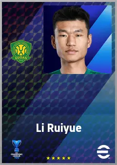 Li Ruiyue eFootball 2026 player card, 64 OVR CB