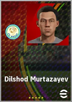 Dilshod Murtazayev eFootball 2026 player card, 59 OVR CMF