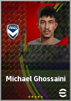 Michael Ghossaini eFootball 2026 player card, 65 OVR CF