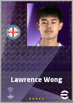 Lawrence Wong eFootball 2026 player card, 66 OVR AMF
