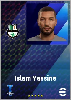 Islam Yassine eFootball 2026 player card, 65 OVR LB