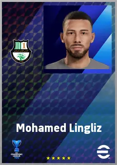 Mohamed Lingliz eFootball 2026 player card, 62 OVR GK