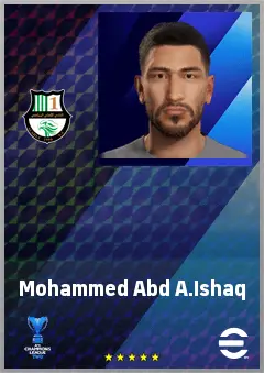 Mohammed Abd A.Ishaq eFootball 2026 player card, 63 OVR RB