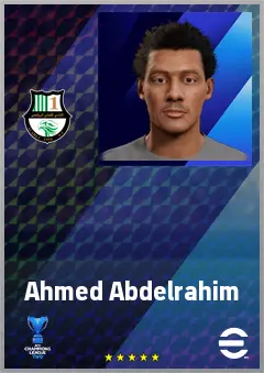 Ahmed Abdelrahim eFootball 2026 player card, 63 OVR CMF