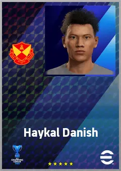 Haykal Danish eFootball 2026 player card, 63 OVR AMF