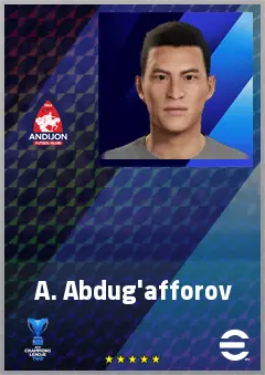 A. Abdug'afforov eFootball 2026 player card, 59 OVR LB