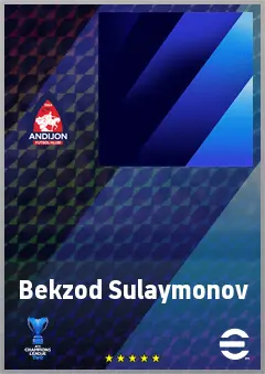 Bekzod Sulaymonov eFootball 2026 player card, 62 OVR LB