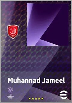 Muhannad Jameel eFootball 2026 player card, 60 OVR CF