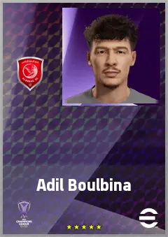 Adil Boulbina eFootball 2026 player card, 66 OVR LWF