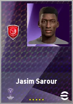 Jasim Sarour eFootball 2026 player card, 62 OVR GK