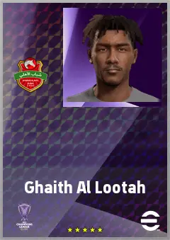 Ghaith Al Lootah eFootball 2026 player card, 60 OVR CMF