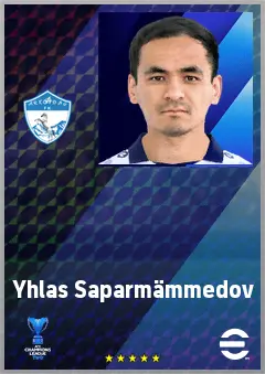 Yhlas Saparmämmedov eFootball 2026 player card, 67 OVR LB