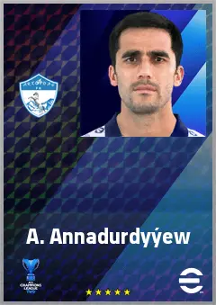 A. Annadurdyýew eFootball 2026 player card, 69 OVR CF