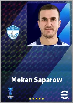 Mekan Saparow eFootball 2026 player card, 69 OVR CB