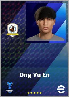 Ong Yu En eFootball 2026 player card, 61 OVR CMF