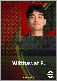 Witthawat P. eFootball 2026 player card, 60 OVR CF