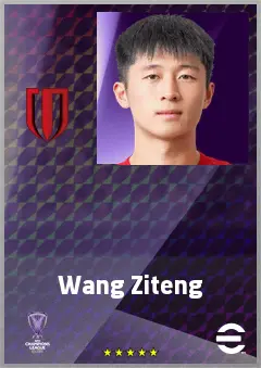 Wang Ziteng eFootball 2026 player card, 64 OVR RB