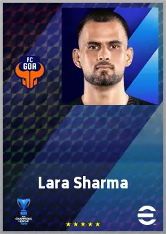 Lara Sharma eFootball 2026 player card, 65 OVR GK