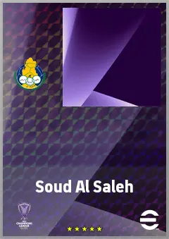 Soud Al Saleh eFootball 2026 player card, 60 OVR CMF