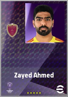 Zayed Ahmed eFootball 2026 player card, 66 OVR GK