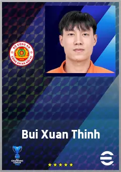 Bui Xuan Thinh eFootball 2026 player card, 62 OVR CMF